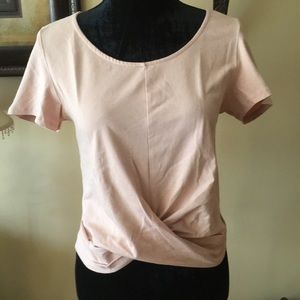 Blush twist hem Charlotte Russe tee